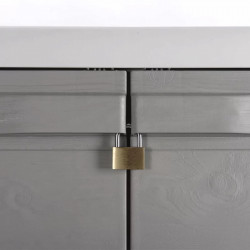 Armoire basse de jardin - Woody’s XL – 78 cm - Gris et taupe - CHALET & JARDIN