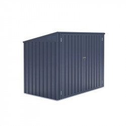 Coffre de jardin multifonctions en métal – 2000L - gris - CHALET & JARDIN