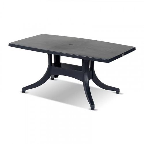 Table de jardin rectangulaire en résine 160 x 90 cm - CHALET & JARDIN
