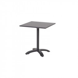 Ensemble table pliante 68 cm + 2 chaises de jardin en résine - CHALET & JARDIN