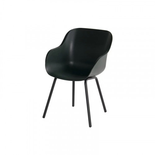 Table de jardin 240 cm en teck + 6 chaises en résine vertes - CHALET & JARDIN