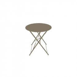 Table ronde pliante en acier Ø60 cm - CHALET & JARDIN