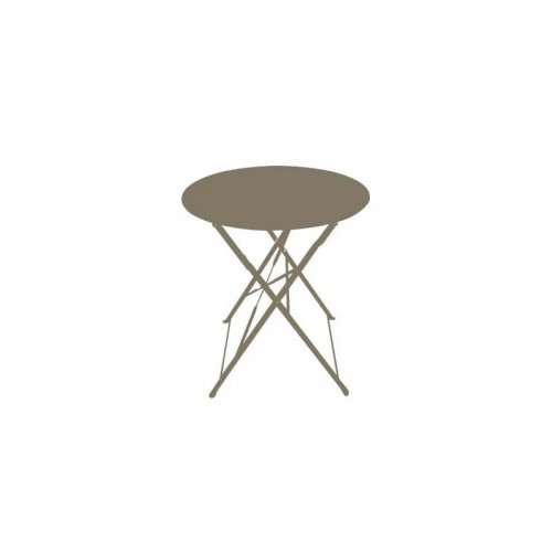 Table ronde pliante en acier Ø60 cm - CHALET & JARDIN