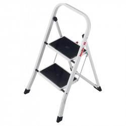 Marchepied acier 2 marches – Hailo K15 - hauteur travail max 2,46M de marque HAILO, référence: B9037000