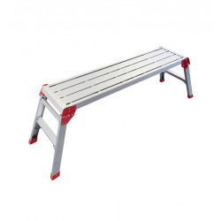 Plateforme de travail pliante - L. 1m20 - en aluminium - PL120 - hauteur de travail max. 2,5M - HAILO