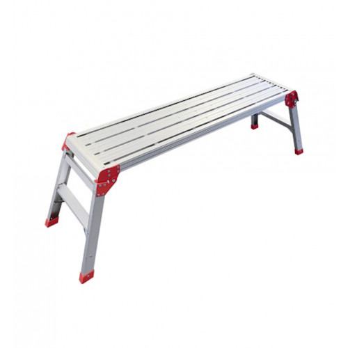 Plateforme de travail pliante - L. 1m20 - en aluminium - PL120 - hauteur de travail max. 2,5M - HAILO
