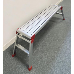 Plateforme de travail pliante - L. 1m20 - en aluminium - PL120 - hauteur de travail max. 2,5M - HAILO