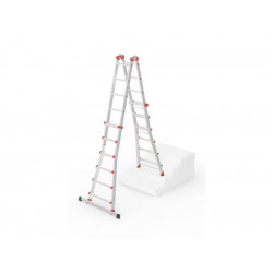 Échelle télescopique multifonction M80 – 4 x 6 échelons - 6,75M - HAILO