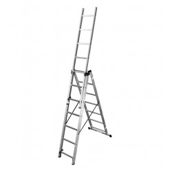Échelle transformable 3x7 – Hailo HobbyStep – Aluminium - 5,10M de marque HAILO, référence: B9038100