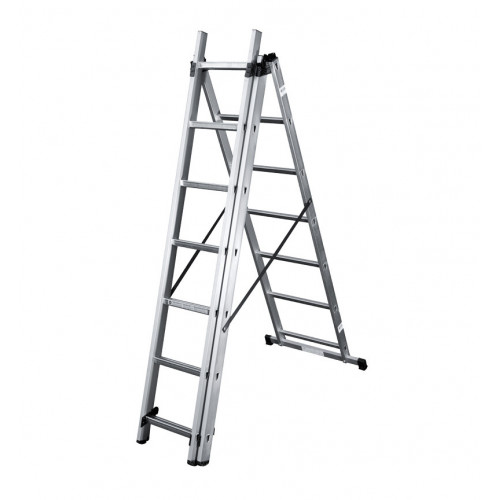 Échelle transformable 3x7 – Hailo HobbyStep – Aluminium - 5,10M - HAILO