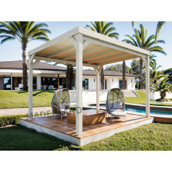 Pergola en bois autoportante – modèle STRASBOURG – 500 x 300 cm de marque Maderland, référence: J9042000