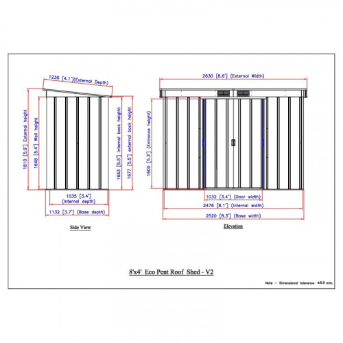 Abri de jardin métal - anthracite - 3,25m² - kit ancrage pour dalle béton inclus - Duramax