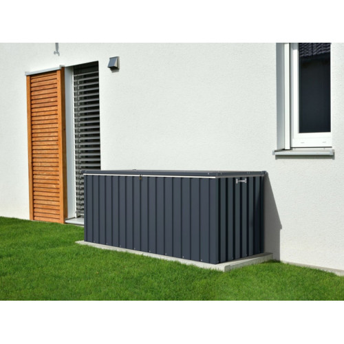 Coffre de rangement en métal - 585L - Anthracite - Duramax
