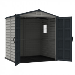 Abri de jardin en PVC - Storemate - 6x6 - 3,65m² - plancher inclus de marque Duramax, référence: J9043500
