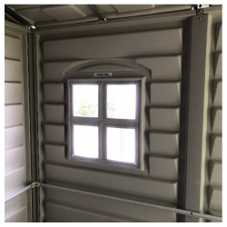 Abri de jardin en PVC - Storemate - 6x6 - 3,65m² - plancher inclus - Duramax