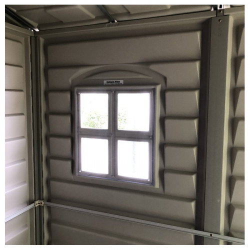 Abri de jardin en PVC - Storemate - 6x6 - 3,65m² - plancher inclus - Duramax