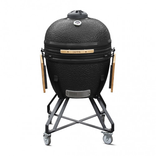 Barbecue Kamado XXL70 noir - Ø59.4 cm - Grand modèle charbon - Housse et déflecteur inclus - Boschmarin