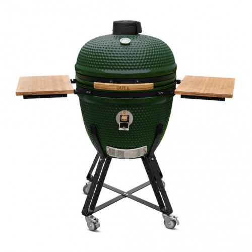 Barbecue Kamado XL60 vert - Ø51.5 cm - Charbon de bois - Housse et déflecteur inclus - Boschmarin