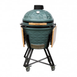 Barbecue Kamado Diamond L56 bleu océan - Ø47.8 cm - Céramique émaillée - Housse + déflecteur de marque Boschmarin, référence: J9045400