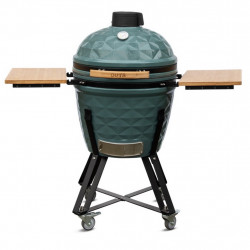 Barbecue Kamado Diamond L56 bleu océan - Ø47.8 cm - Céramique émaillée - Housse + déflecteur - Boschmarin