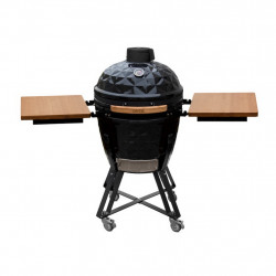 Barbecue Kamado Diamond L56 noir - Ø47.8 cm - Design diamant - Housse et déflecteur inclus - Boschmarin