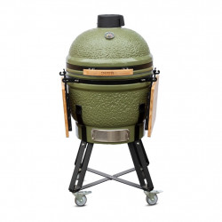 Barbecue Kamado L55 vert olive - Ø46.8 cm - Finition soignée - Housse et déflecteur inclus de marque Boschmarin, référence: J9045100