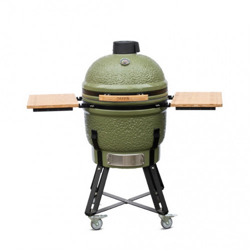 Barbecue Kamado L55 vert olive - Ø46.8 cm - Finition soignée - Housse et déflecteur inclus - Boschmarin