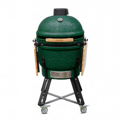 Barbecue Kamado L55 vert - Ø46.8 cm - Céramique émaillée - Housse + déflecteur inclus - Boschmarin