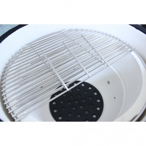 Barbecue Kamado L55 vert - Ø46.8 cm - Céramique émaillée - Housse + déflecteur inclus - Boschmarin