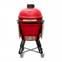 Barbecue Kamado L55 rouge - Ø46.8 cm - Cuisson lente & fumage - Housse et déflecteur inclus de marque Boschmarin, référence: J9044900