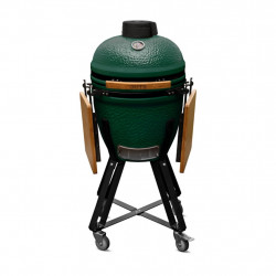 Barbecue Kamado 50 vert - Ø38.5 cm - Céramique émaillée - Décliné avec housse & déflecteur - Boschmarin