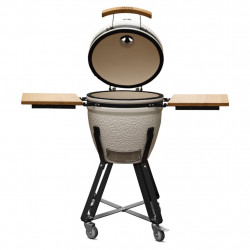 Barbecue Kamado 50 blanc - Ø38.5 cm - Housse et déflecteur inclus - Charbon de bois de marque Boschmarin, référence: J9044600