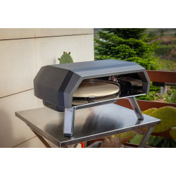 Four à pizza au gaz GIRAPIZZA - Plaque rotative Ø40 cm - Compact et mobile - Boschmarin