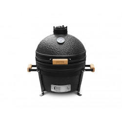 Barbecue Kamado Medium Ø32.5 cm - Noir céramique - Cuisson directe & indirecte - Support inclus - Boschmarin
