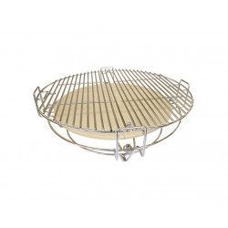 Barbecue Kamado Medium Ø32.5 cm - Menthe céramique - Charbon de bois - Support inclus - Boschmarin