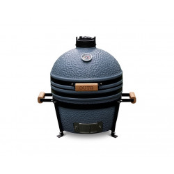 Barbecue Kamado Medium Ø32.5 cm - Gris céramique - Cuisson lente - Support multi-niveaux inclus - Boschmarin