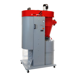 Aspirateur à copeaux cyclonique professionnel – modèle RLE3000 – 3 200 m³h – 3 000W – 400V - Holzmann