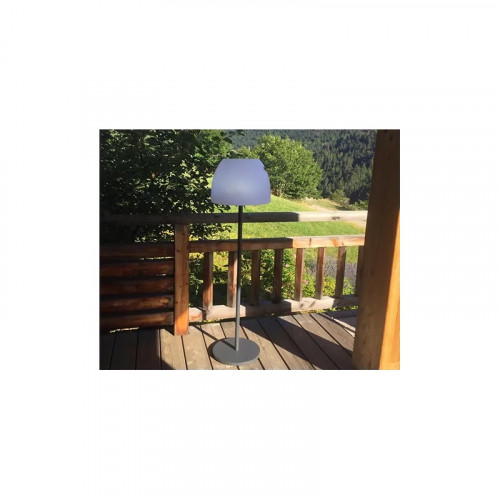 Lampadaire solaire musical nomade avec pied modulable – LED & Bluetooth - CHALET & JARDIN