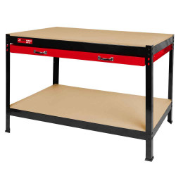 Établi métallique avec tiroirs – modèle WT40 – 1210 x 605 x 900 mm de marque Holzmann, référence: B9047100