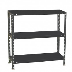 Étagère métallique avec vis – COMFORT MINI 3 500 1000 antracita – 3 niveaux – 100 kg par étagère – 1000x800x500 mm de marque Simonrack, référence: B9049400