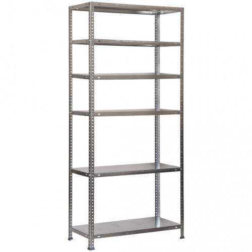 Étagère métallique avec vis – ADVANTAGE 6 300 galvanisé – 6 niveaux – 75 kg par étagère – 2000x900x300 mm - Simonrack