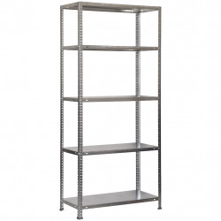 Étagère métallique avec vis – ADVANTAGE MINI 5 300 galvanisé – 5 niveaux – 75 kg par étagère – 1800x800x300 mm de marque Simonrack, référence: B9052600