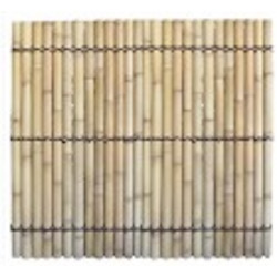 Panneau bambou naturel – Demi-bambou – 180 x 180 cm – Jaune beige – Occultant – Finition naturelle de marque Jany, référence: J9053900