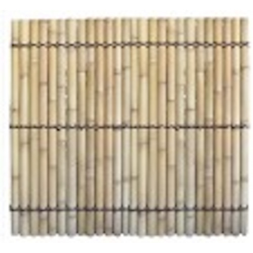 Panneau bambou naturel – Demi-bambou – 180 x 180 cm – Jaune beige – Occultant – Finition naturelle - Jany