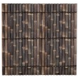 Panneau bambou naturel – Demi-bambou – 180 x 180 cm – Brun noir – Occultant – Finition naturelle de marque Jany, référence: J9054000