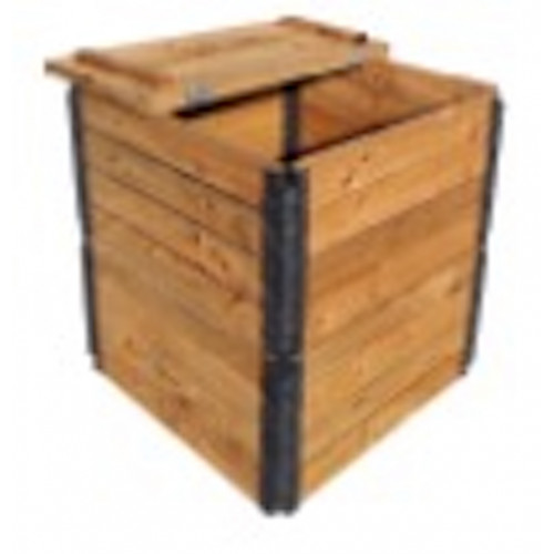 Composteur en bois – 300L – 70 x 70 x 84 cm – Épicéa PEFC – Fabrication Française - Jany