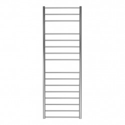 Sèche-serviette à eau chaude mural – SUNIT CHROME - 1743 x 600 mm - 16 tubes - 432 W de marque Radox, référence: B9063500