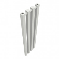 Radiateur à eau chaude mural – Kolona SP 35 blanc - 1000 x 245 mm – 4 tubes – 290 W – Fixations incluses - Radox