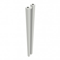 Radiateur à eau chaude mural – Kolona SP 35 blanc - 1200 x 105 mm – 2 tubes – 172 W – Fixations incluses - Radox