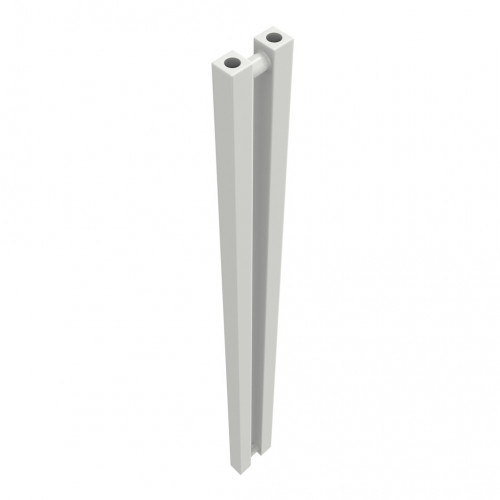 Radiateur à eau chaude mural – Kolona SP 35 blanc - 1200 x 105 mm – 2 tubes – 172 W – Fixations incluses - Radox